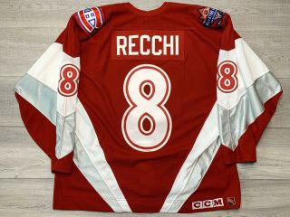 VTG CCM AUTHENTIC JERSEY 1998 ALL STAR GAME MARK RECCHI Canadiens 52 Fight Strap 3