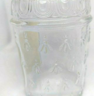 Vintage Glass Guerlain Imperial Bee Perfume Bottle with Stopper Paris France 3