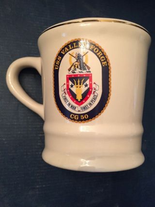 Uss Valley Forge Cg - 50 Coffee Cup Mug Mil - Art China Co.  Massachusetts