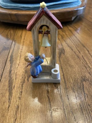 Vintage Goebel Figure - W.  Germany - Child Ringing Bell/candle Holder - Spo 48