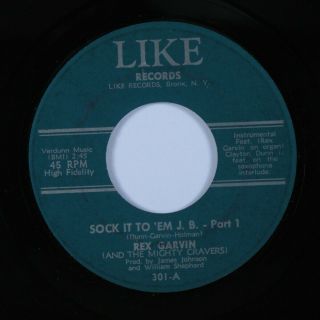 Northern Soul Funk Mod 45 Rex Garvin Sock It To 