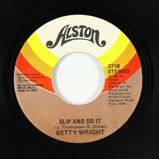 Funk Soul 45 - Betty Wright - Slip And Do It - Alston - Vg,  Mp3