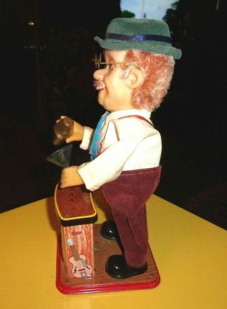 Rare Old Vintage Battery Operated Charlie Weaver W/Box 1950 ' s 3
