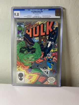 Incredible Hulk 300,  Cgc 9.  8 White Pages,  10/84,  Spider - Man