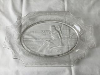 Antique Vtg Eagp Glass “ Give Us This Day Our Daily Bread”1880 Egyptian Revival