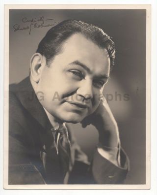 Edward G.  Robinson - Classic Hollywood Actor - Signed Vintage 8x10 Photograph