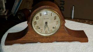 E.  Ingraham Mantel Eight Day Clock Possible Late 1800s,  Early 1900s Is.