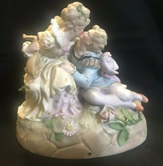 Ernst Bohne Sohne Rudolstadt Porcelain Figurine Courting Couple Ygf