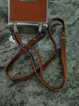 Vintage Polaroid SX - 70 Land Camera Alpha1 - Silver/Leather, 3