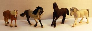 Schleich Haflinger Horses Each Horse Was Pre - Owned But Is In Shape