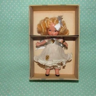 Nancy Ann Storybook Bisque Pudgy Ms Doll 115 " Lucy Locket " W/locket Tag/box Exc