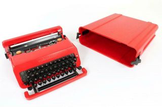 Vintage C1969 Olivetti " Valentine " Typewriter Designed By Ettore Sottsass 763