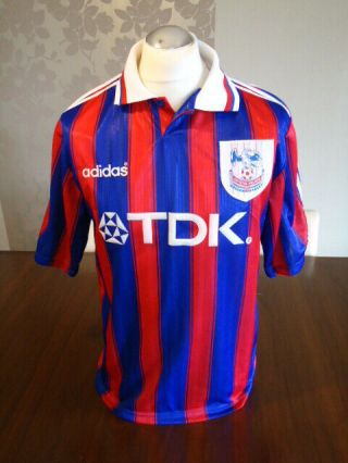 Crystal Palace 1996 Adidas Home Shirt Medium Rare Near Old Vintage