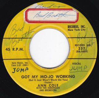 Nyc R&b Blues Rocker Ann Cole Got My Mo - Jo 45 Baton Hear