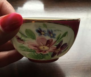 Rare Antique Gardner Imperial Russian Handpainted Porcelain Tea Cup Only