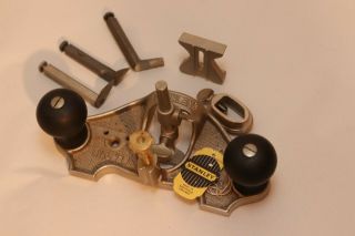 Vintage Stanley No.  71 Router Plane Complete W/ 3 Cutters And Made In England