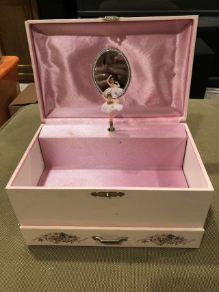 Vintage Laurel Music Box Love Story Twirling Ballerina Made In Japan