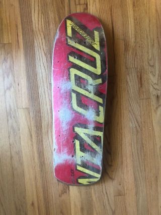 Vintage Santa Cruz Eric Dressen Rare Ever - Slick Deck Skateboard