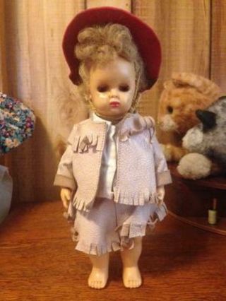 Vintage Terri Lee 11 " Cowgirl Doll