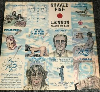 Beatles John Lennon Shaved Fish Uk Very First Press Vinyl Lp 1u/1u Vg,  Vg