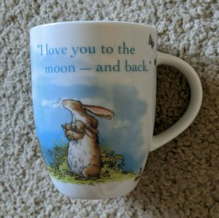 Konitz Guess How Much I Love You Coffee Mug To The Moon Bunny Rabbit Butterflies