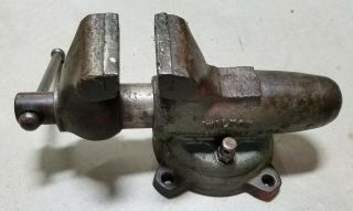 Vintage 1962 Wilton 9400 Bullet Bench Vise With 4 " Jaws - - Swivel Base - - Look