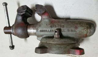 VINTAGE 1962 WILTON 9400 BULLET BENCH VISE WITH 4 