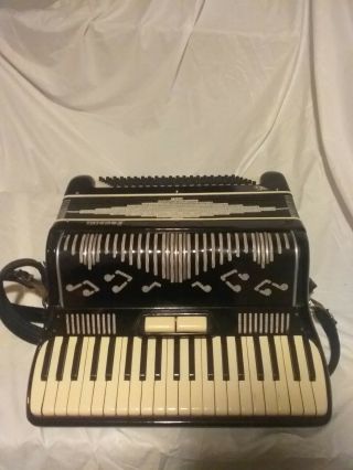 Vintage Rondini 41 Key Accordian (made In Italy 1949)