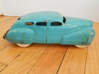Rare Vintage Wyandotte Nash Pressed Steel Toy Car 11 " Blue