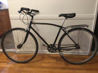 Black 3 - Speed Vintage Rudge W Curved Top Tube.  Looks And Rides Great