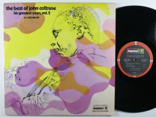 John Coltrane The Best Of: His Greatest Years,  Vol.  2 Abc Impulse 2xlp Vg,