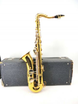 Large Vintage 1970 - 1975 Bundy Selmer Tenor Saxophone 533354 In Hard Case