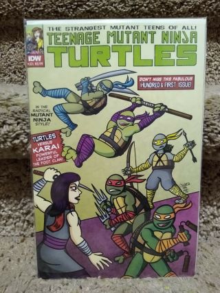 Tmnt 101 Variant 1st Lita & Mona Lisa 1/500 Teenage Mutant Ninja Turtles Hot