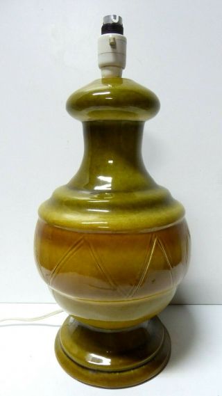 Retro Vintage Australian Pottery Ceramic Lamp 1960s Mid Century Nelson Ellis