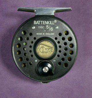 Vintage Orvis Battenkill Disc 5/6 Fly Fishing Reel Made In England Guaranteed
