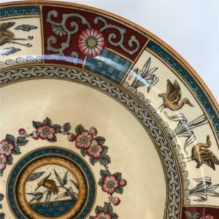 Antique English Semi - Porcelain Transferware Bowl B.  G.  &W.  Late Mayers Kioto 1880a 2