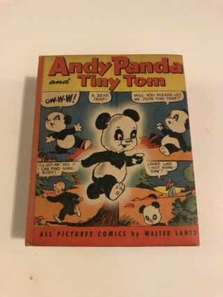 Vintage Big Little Book: Andy Panda And Tiny Tom (all Pictures Comics) 1425