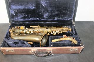 Vintage 1902 Conn Usa Shooting Star Alto Saxophone With Case