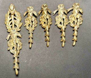 5 Antiques French Bronze Furniture Ornaments Louis Xvi 19c Littles Knots