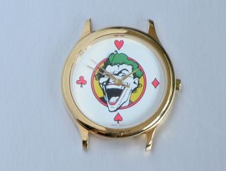 Vtg Dc Comics Joker Watch Fossil 1989 - Great