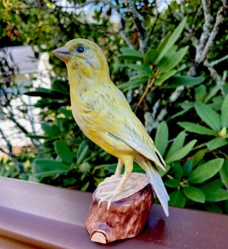 Vintage Goebel West Germany Yellow Bird Canary Figurine 1973
