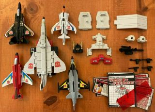Transformers G1 Vintage Superion Aerialbots 100 Complete Plus Cards And Inst.