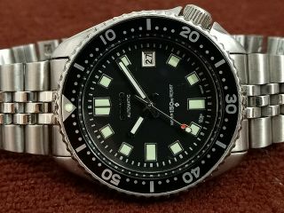 Vintage Seiko 6105 Apocalyes Mod Diver 6309 - 7290 Automatic Mens Watch 740958