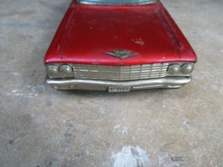 Vintage large 1960 ' s Cadillac 14” Friction Powered Made In Japan tin CAR 3