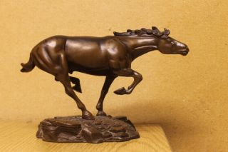 Floyd T Dewitt Vtg Bronze Horse Sculpture Figurine Art Deco Mid Century Signed