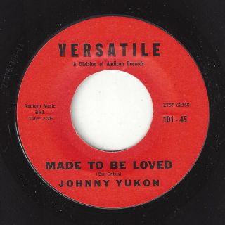 ♫johnny Yukon Made To Be Loved/magnolia Versatile 101 Teen W/girls 1959 45rpm♫