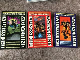 The Essential Wolverine Vols 1,  2 And 3 Marvel X Men Rare
