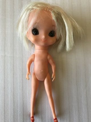 Vintage 1968 Kamar Big Eyed Blonde Doll Tia Maria
