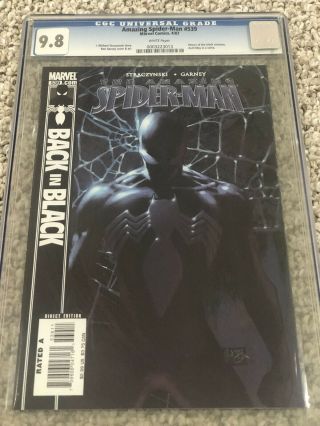 Spider - Man 539 9.  8 Cgc White Pages - Return Of The Black Costume.