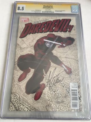 Daredevil 1 Cgc 8.  5 Signed By Mark Waid - 2011